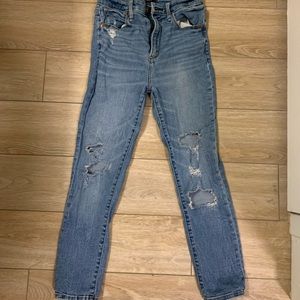 A&F ripped jeans